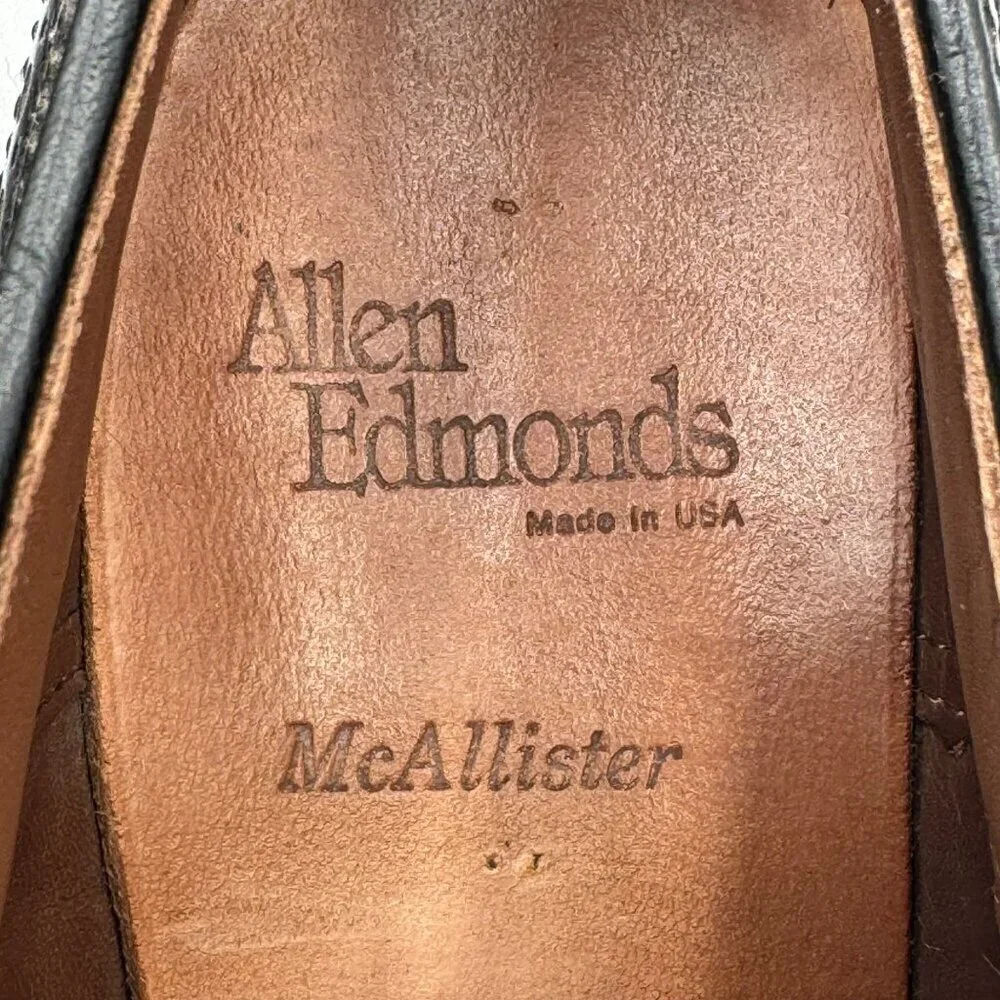 Allen Edmonds McAllister Wingtip Oxford Dress Shoes Black Mens Size 8D